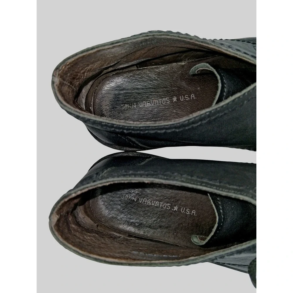 John Varvatos Chukka Boots Mens Size 10.5 Black Leather Lace Up Ankle Casual